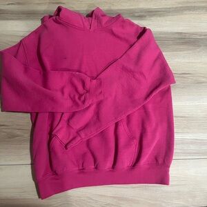 plain pink size small hoodie